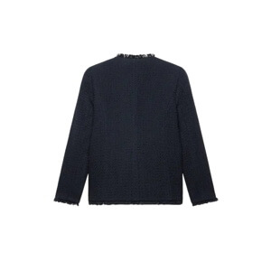 Mint Velvet Navy Boucle Tweed Jacket